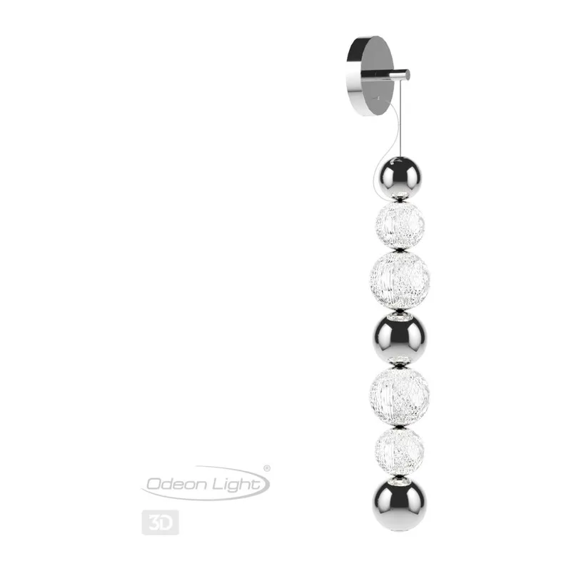 5007/13WL L-VISION ODL23 571 хром/прозрачный/металл/акрил Настенный светильник LED 13W 4000K 700Лм CRYSTAL 4