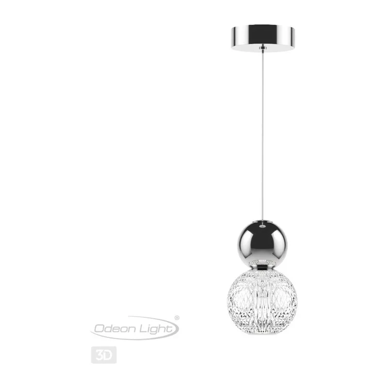 5007/7L L-VISION ODL23 573 хром/прозрачный/металл/акрил Подвес LED 7W 4000K 350Лм CRYSTAL 3