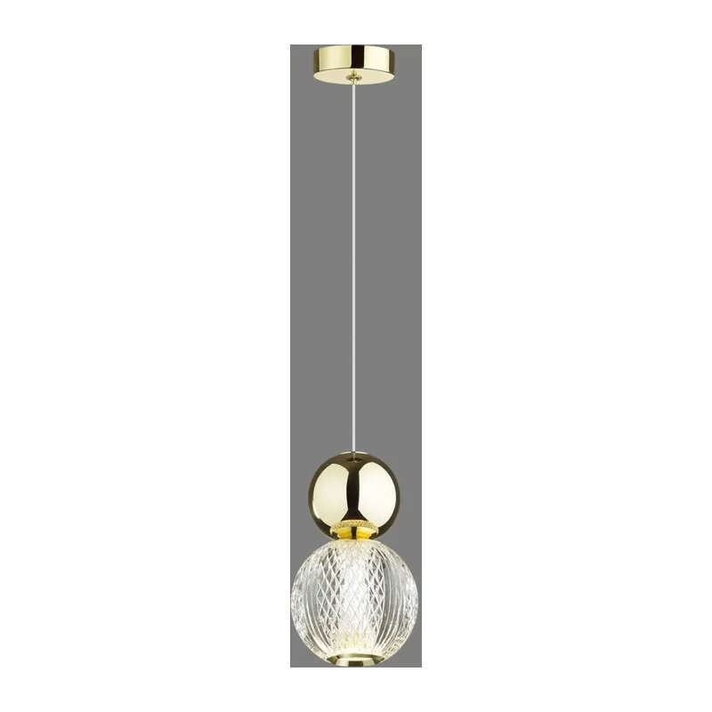 5008/7L L-VISION ODL23 573 золотой/прозрачный/металл/акрил Подвес LED 7W 4000K 350Лм CRYSTAL 2