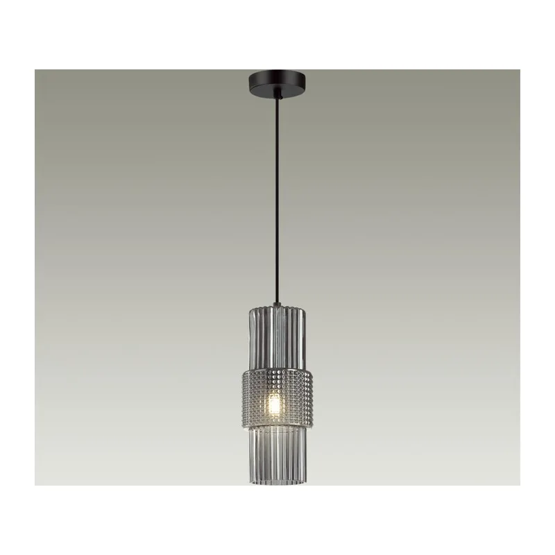 5016/1 MODERN ODL23 405 черный/дымчатый металл/стекло Подвес E14 1*40W PIMPA 2