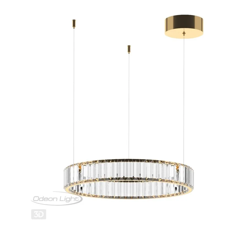 5015/30L L-VISION ODL23 587 золотой/прозрачный металл/хрусталь Люстра LED 30W 4000K 3000Лм VEKIA 4