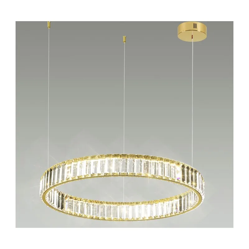 5015/36L L-VISION ODL23 587 золотой/прозрачный металл/хрусталь Люстра LED 36W 4000K 3600Лм VEKIA 2