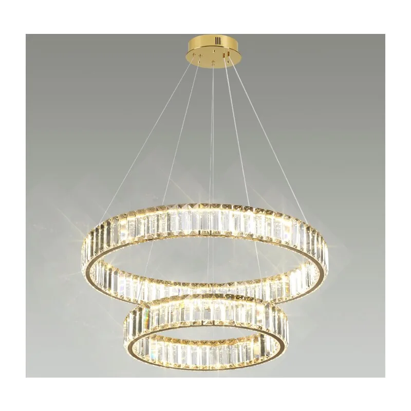 5015/60L L-VISION ODL23 589 золотой/прозрачный металл/хрусталь Люстра LED 60W 4000K 6000Лм VEKIA 2
