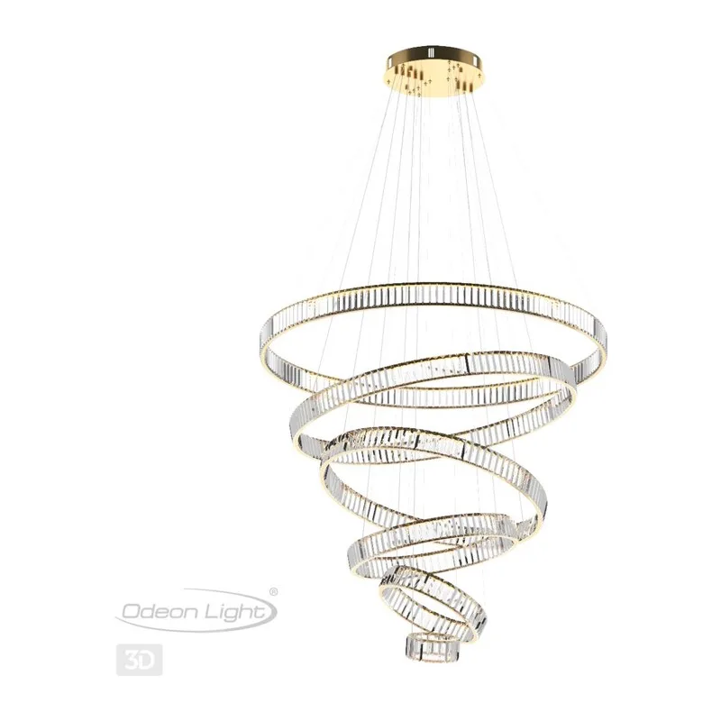 5015/260L L-VISION ODL23 589 золотой/прозрачный металл/хрусталь Люстра LED 260W 4000K 26000Лм VEKIA 4