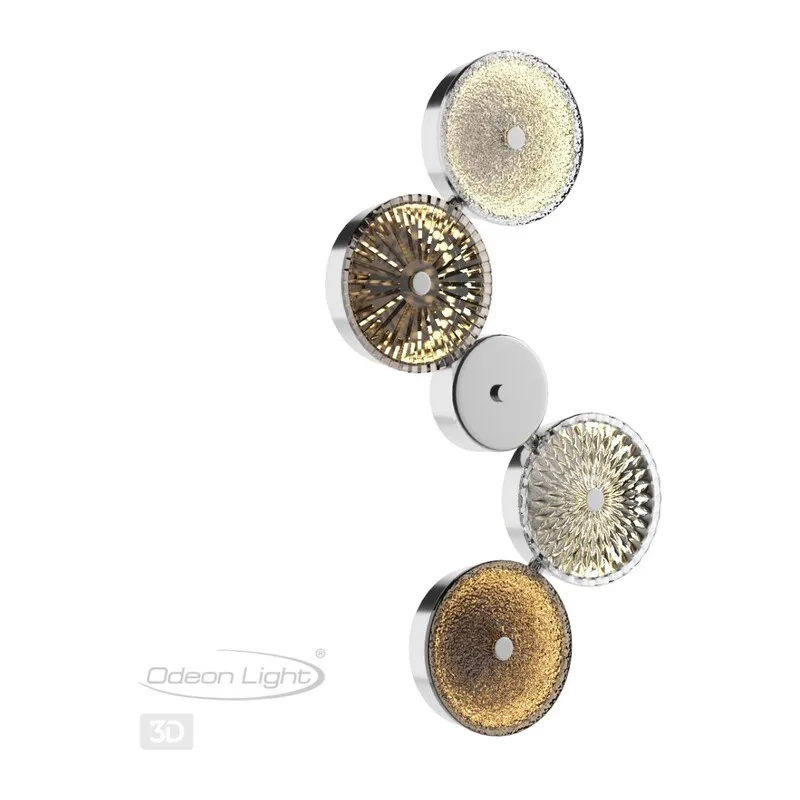 5416/25WL L-VISION ODL_EX23 145 хром/разноцветный металл/стекло Бра LED 25W 4000K CARAMELLA 4