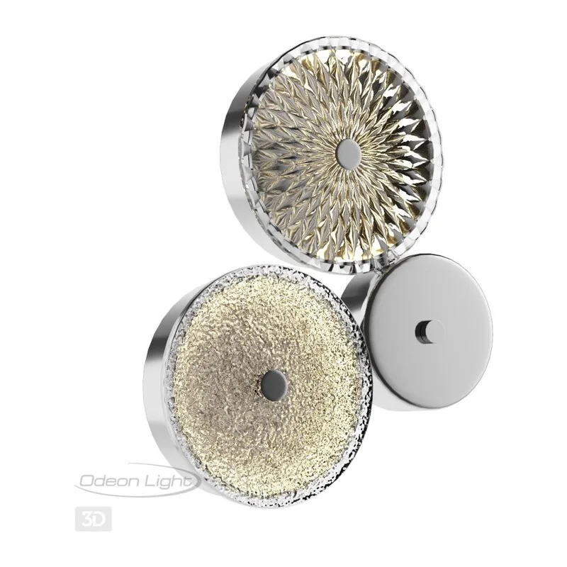 5416/14WL L-VISION ODL_EX23 145 хром/св.коричневый/св.серый металл/стекло Бра LED 14W 4000K CARAMELLA 4