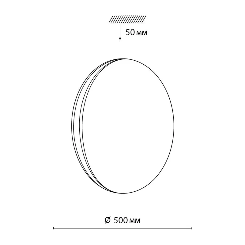 7625/EL PALE SN 000 Светильник пластик/белый/серебристый LED 72Вт 3000-6300K D500 IP43 пульт ДУ RINGO 6