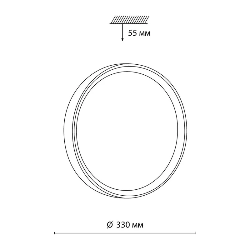 7603/CL PALE SN 000 Светильник пластик/белый/светл.коричневый под дер. LED 30Вт 4000К D330 IP43 WOODI 6