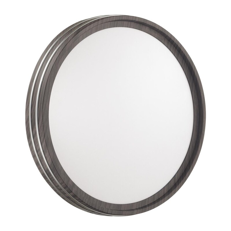 7604/CL PALE SN 124 Светильник пластик/белый/венге/хром LED 30Вт 4000К D280 IP43 TROSTO