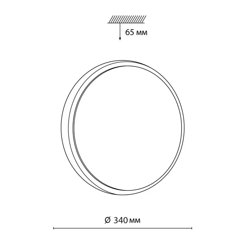 7628/CL PALE SN 000 Светильник пластик/белый/беленый под дерево LED 30Вт 4000К D340 IP43 LOSTA 6