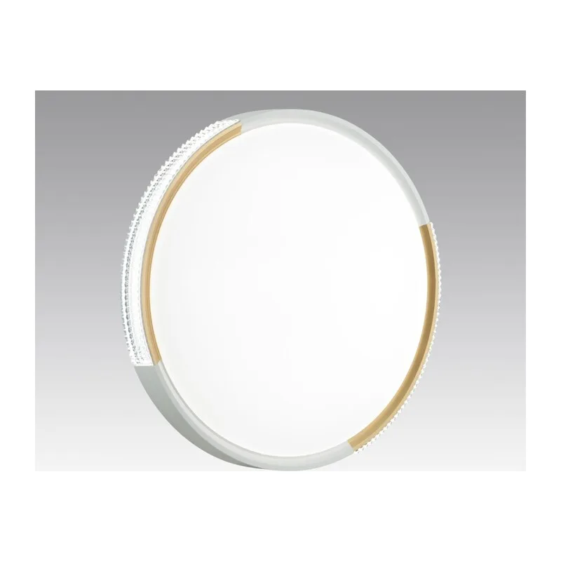 7612/DL PALE SN 184 Светильник пластик/белый/золотистый LED 48Вт 3000-6300K D400 IP43 пульт ДУ VELIO 4