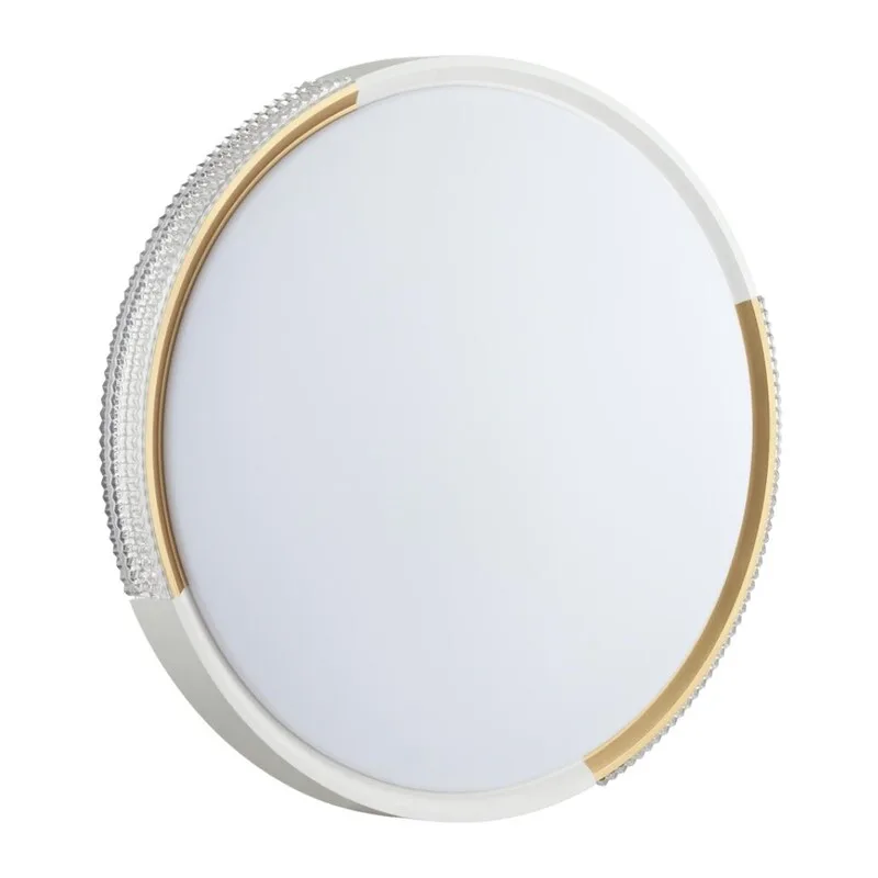 7612/EL PALE SN 184 Светильник пластик/белый/золотистый LED 72Вт 3000-6300K D490 IP43 пульт ДУ VELIO 3