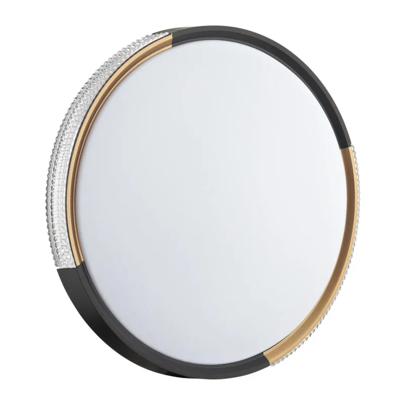 7629/DL PALE SN 184 Светильник пластик/черный/золотистый LED 48Вт 3000-6300K D400 IP43 пульт ДУ VELIO 3