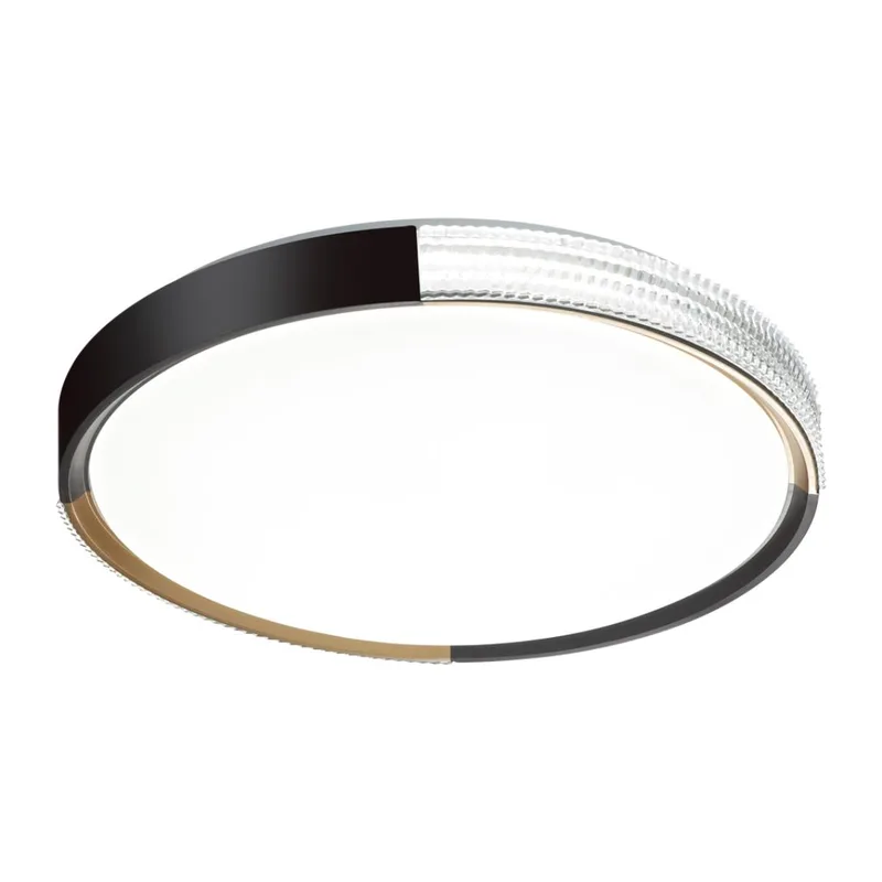 7629/EL PALE SN 184 Светильник пластик/черный/золотистый LED 72Вт 3000-6300K D490 IP43 пульт ДУ VELIO 3
