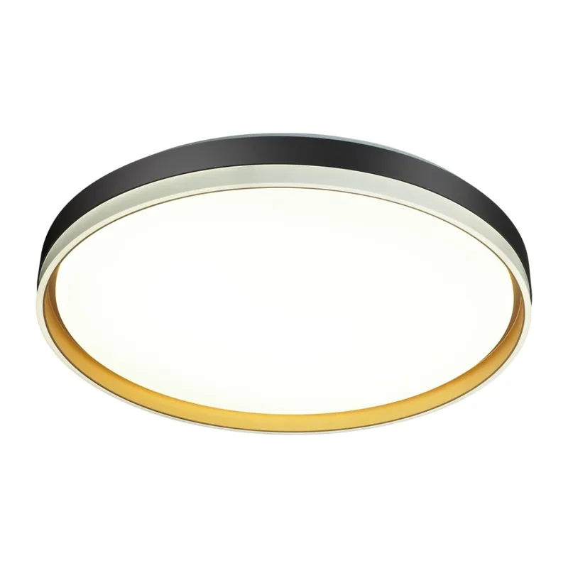7619/DL PALE SN 160 Светильник пластик/черн./золот. LED 48Вт 3000-6300K D390 IP43 пульт ДУ SAVI 3