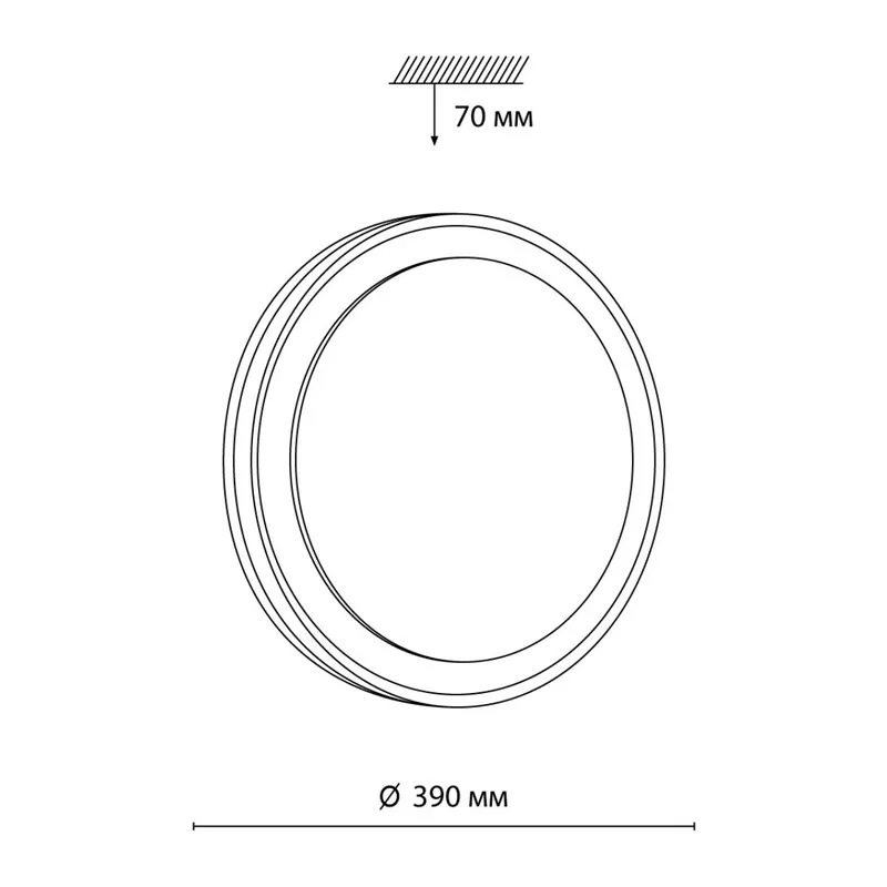 7620/DL PALE SN 000 Светильник пластик/черный/медный LED 48Вт 3000-6300K D390 IP43 пульт ДУ AKUNA 6