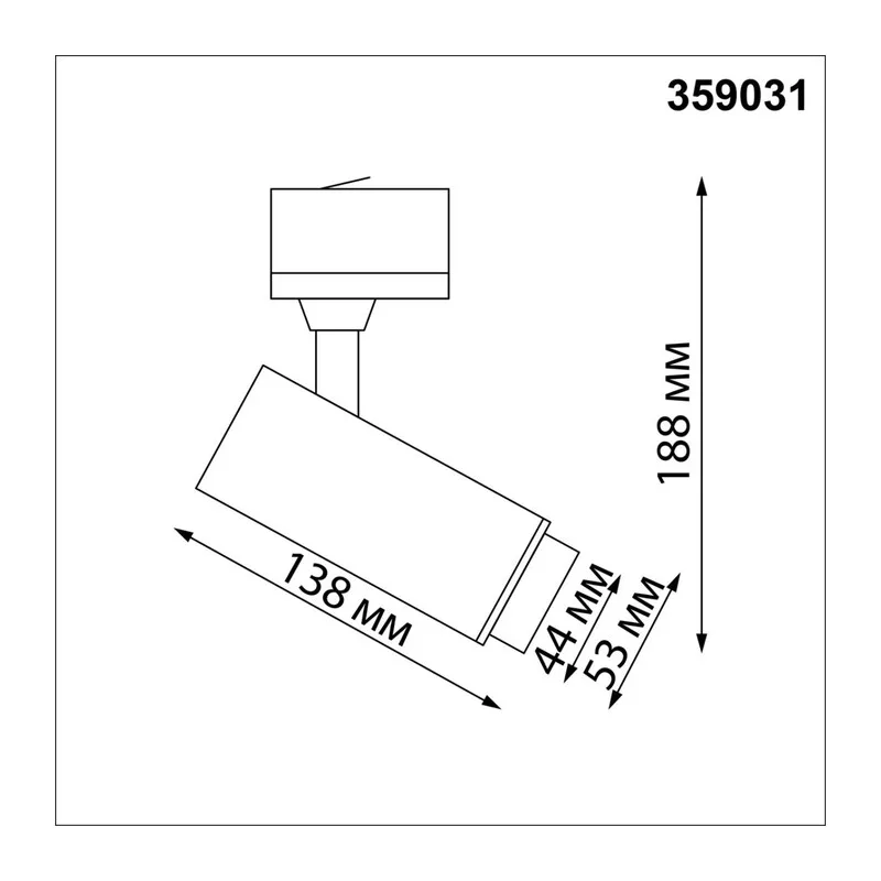 359031 PORT NT23 266 черный Трехфазный трековый светильник с переключателем цветовой температуры и мощности IP20 LED 3000К\4000К\6000К 5W/9W/13W 220V 6
