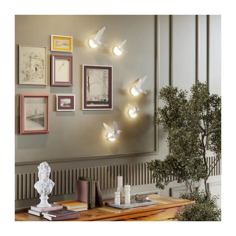 4341/3WLA HIGHTECH ODL22 429 белый гипс Настенный светильник (ЛЕВ.) IP20 LED 3W 122Лм 3000K COLOMBELLA 3