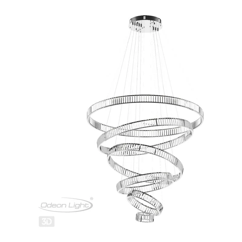 4930/260L L-VISION ODL24 593 хром/прозрачный металл/хрусталь Люстра LED 260W 4000K 30600Лм VEKIA 5