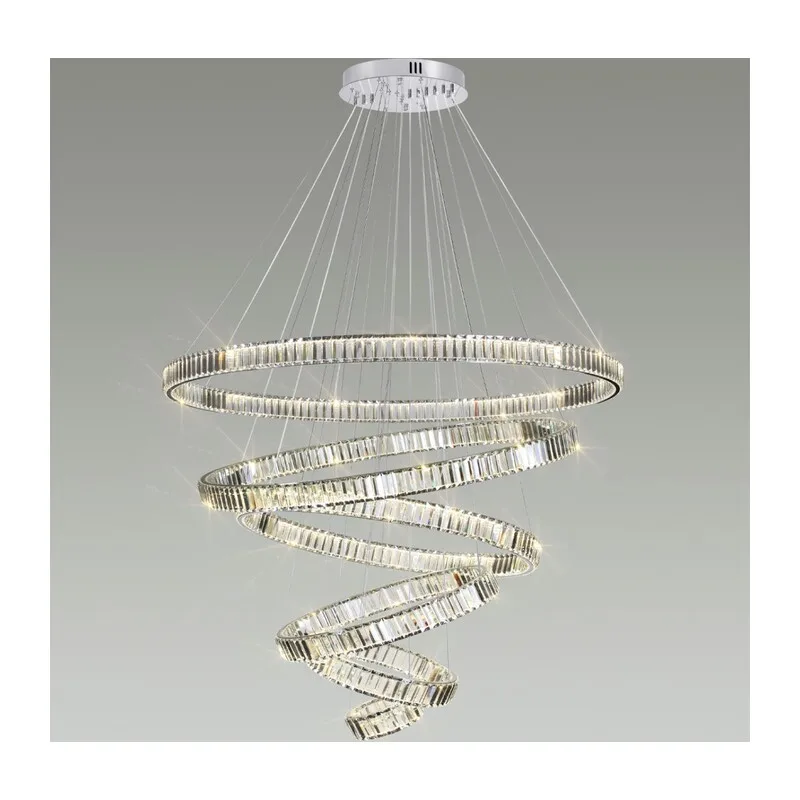 4930/260L L-VISION ODL24 593 хром/прозрачный металл/хрусталь Люстра LED 260W 4000K 30600Лм VEKIA 3