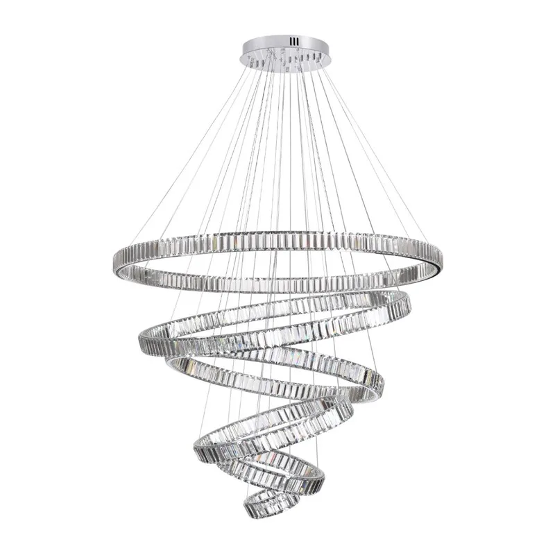 4930/260L L-VISION ODL24 593 хром/прозрачный металл/хрусталь Люстра LED 260W 4000K 30600Лм VEKIA