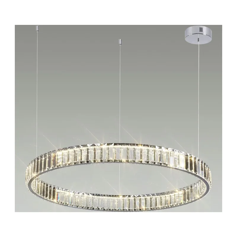4930/45L L-VISION ODL24 591 хром/прозрачный металл/хрусталь Люстра LED 45W 4000K 5350Лм VEKIA 3