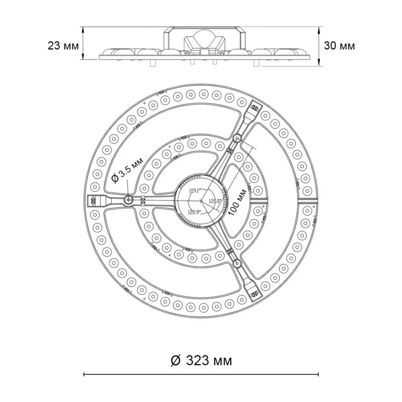 357772 POLO NT23 Модуль LED 72Вт c ДУ 2.4G /SMART 3000-6500K D323 IP20 5