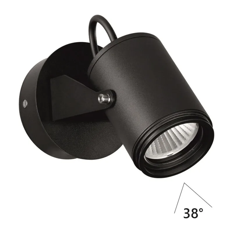 6647/10WL NATURE ODL24 000 черный/металл Настенный светильник IP54 LED 10W 4000K 38° AC85-265V STIMA