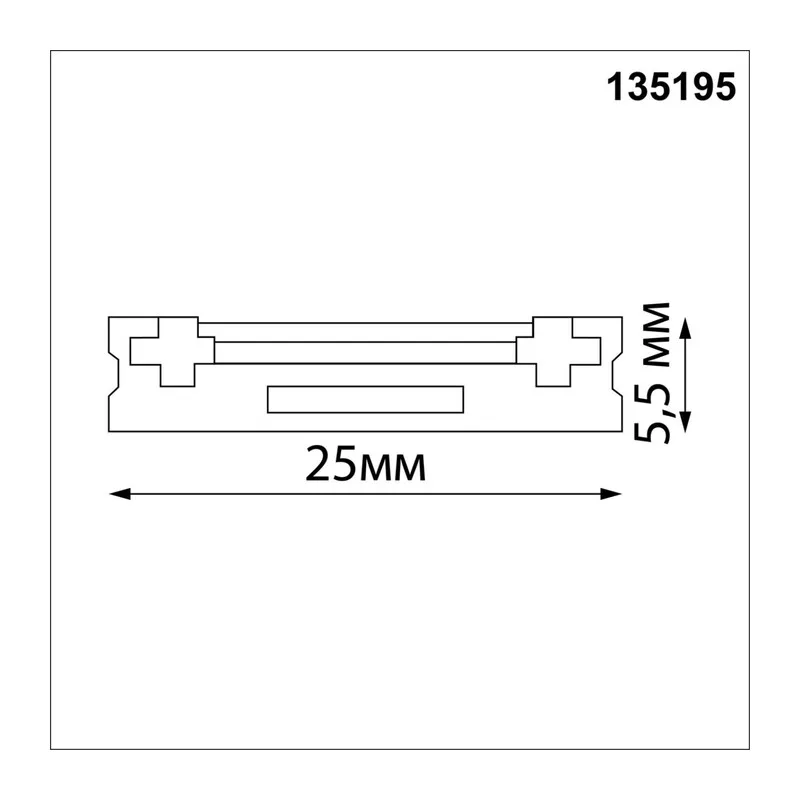 135195 SHINO NT23 174 черный Низковольтный накладной шинопровод 2м, заглушки в комплекте IP20 48V SMAL 4