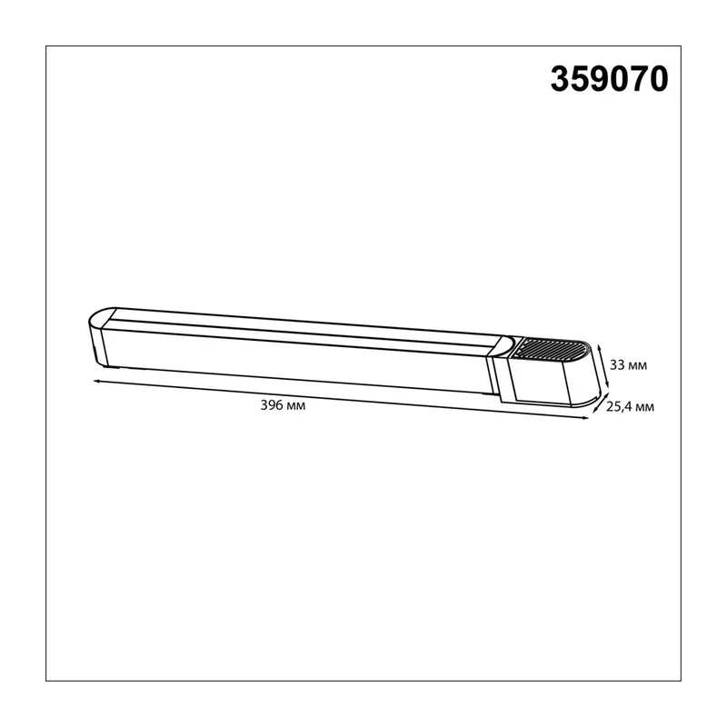 359070 DRIVE NT23 182 черный Драйвер для накладного шинопровода (арт.135193-135196) IP20 200W 48V SMAL 3