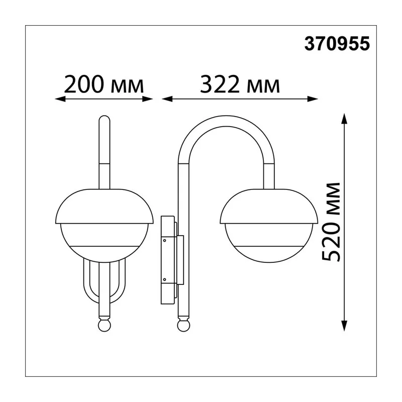 370955 STREET NT23 676 черный Светильник ландшафтный IP54 E27 max 40W 220-240V ACORN 3