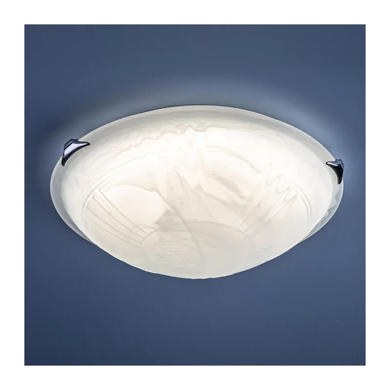 7601/DL SNOK SN 000 Светильник стекло/белое/хром LED 48Вт 4000K D405 IP20 LUFE 3