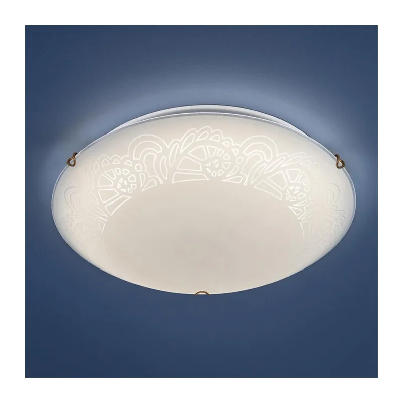 7602/BL SNOK SN 000 Светильник стекло/белое/золото LED 24Вт 4000K D300 IP20 AMMONITE 3