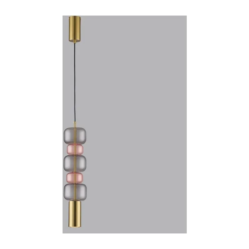 6504/1A SUSPENTIONI LN26 385 бронза, розовый, серый Подвес GU10 50W 220V VERONA 2