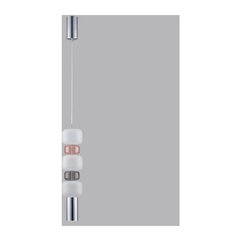 6505/1A SUSPENTIONI LN26 385 хром, розовый, белый Подвес GU10 50W 220V VERONA 2