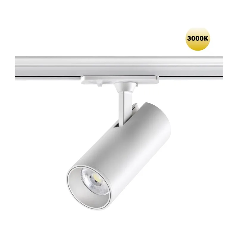 359159 PORT NT23 238 белый Светильник трековый однофазный трехжильный IP20 LED 24W 220V 3000К 2300Лм SELENE