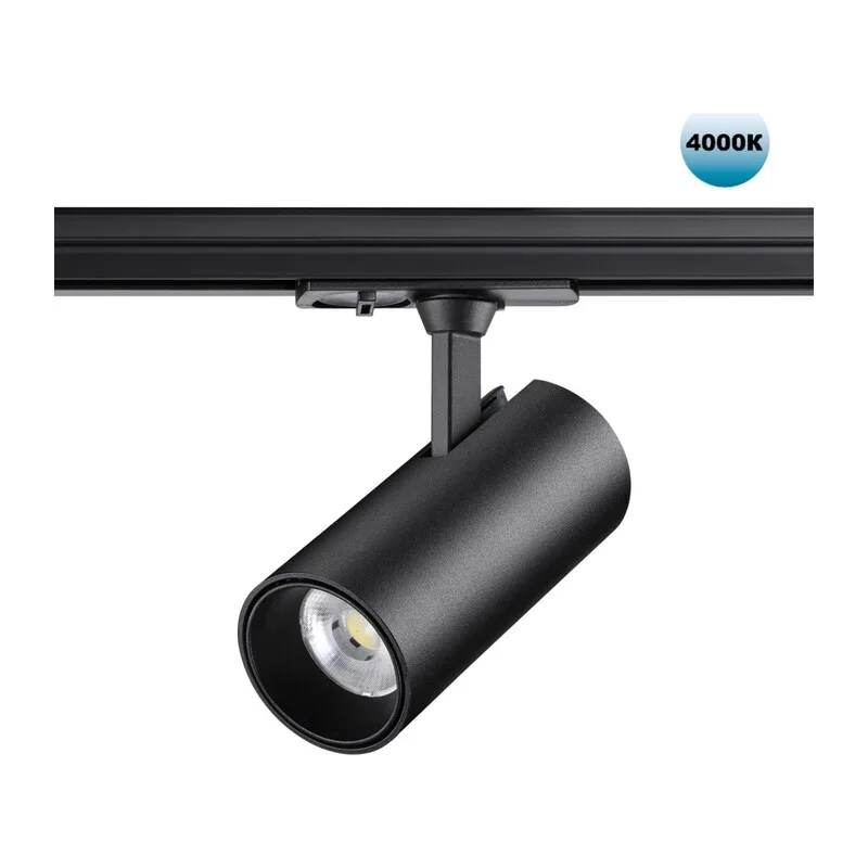 359162 PORT NT23 238 черный Светильник трековый однофазный трехжильный IP20 LED 24W 220V 4000К 2300Лм SELENE