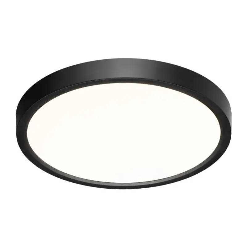 7660/18L MITRA LED SN 554 Светильник пластик/белый/черный LED 18Вт 3000/4000K D230 IP40 ALFA BLACK 4