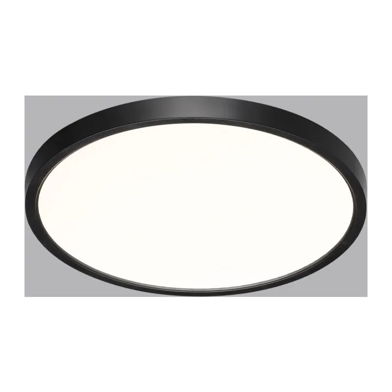 7660/24L MITRA LED SN 554 Светильник пластик/белый/черный LED 24Вт 3000/4000K D300 IP40 ALFA BLACK 3