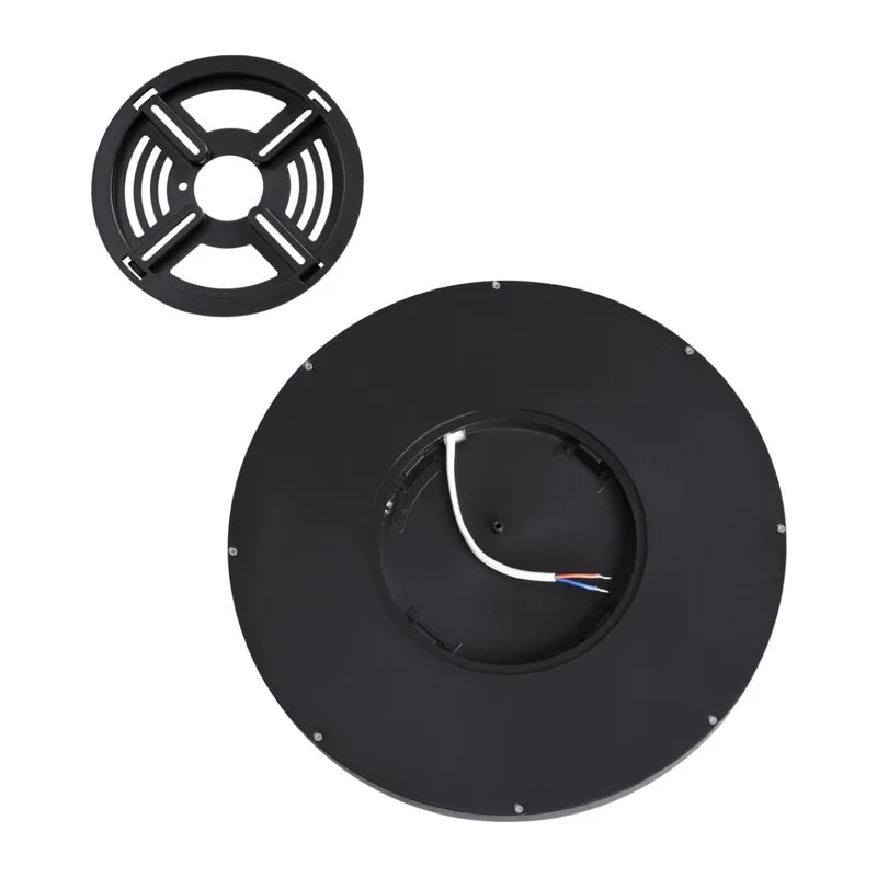 7660/24L MITRA LED SN 554 Светильник пластик/белый/черный LED 24Вт 3000/4000K D300 IP40 ALFA BLACK 6