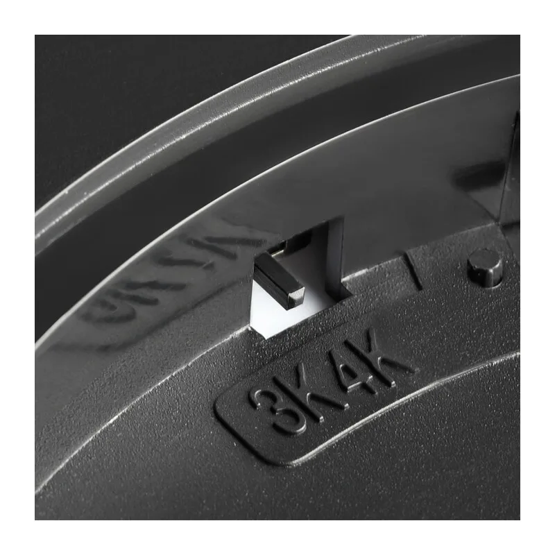 7660/32L MITRA LED SN 554 Светильник пластик/белый/черный LED 32Вт 3000/4000K D400 IP40 ALFA BLACK 5