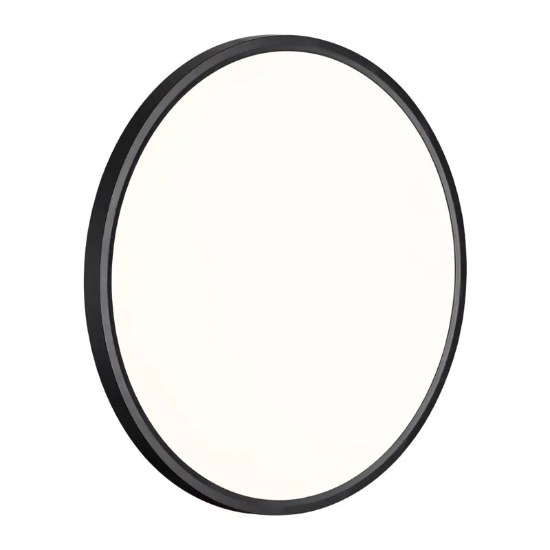 7660/40L MITRA LED SN 554 Светильник пластик/белый/черный LED 40Вт 3000/4000K D495 IP40 ALFA BLACK 2