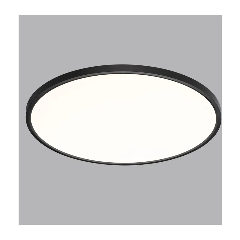 7660/48L MITRA LED SN 554 Светильник пластик/белый/черный LED 48Вт 3000/4000K D600 IP40 ALFA BLACK 3