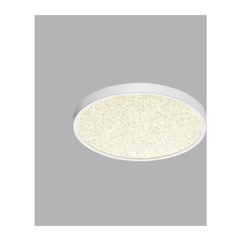 7661/24L MITRA LED SN 555 Светильник пластик/белый LED 24Вт 3000/4000K D300 IP40 OMEGA WHITE 3