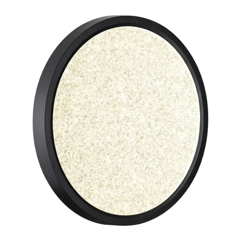 7662/18L MITRA LED SN 555 Светильник пластик/белый/черный LED 18Вт 3000/4000K D230 IP40 OMEGA BLACK 2