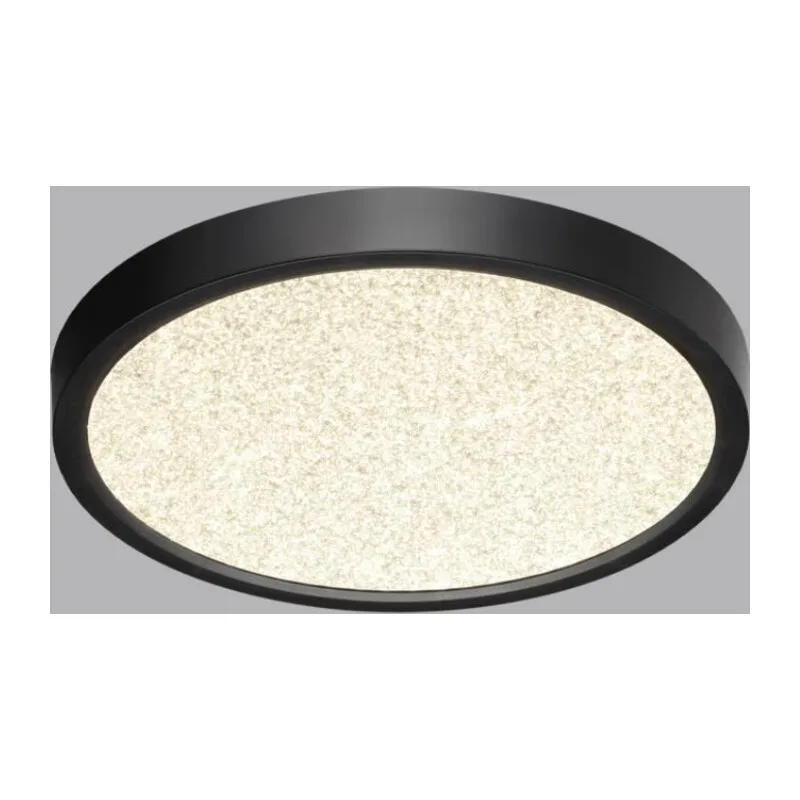 7662/18L MITRA LED SN 555 Светильник пластик/белый/черный LED 18Вт 3000/4000K D230 IP40 OMEGA BLACK 3