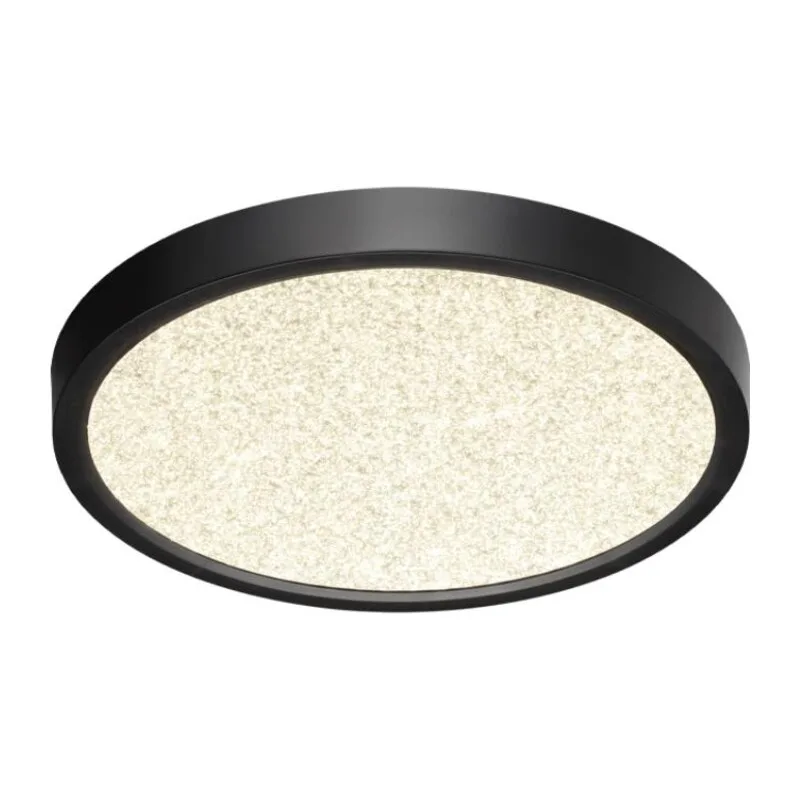 7662/18L MITRA LED SN 555 Светильник пластик/белый/черный LED 18Вт 3000/4000K D230 IP40 OMEGA BLACK 4