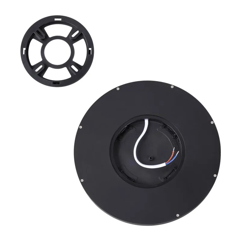 7662/18L MITRA LED SN 555 Светильник пластик/белый/черный LED 18Вт 3000/4000K D230 IP40 OMEGA BLACK 6