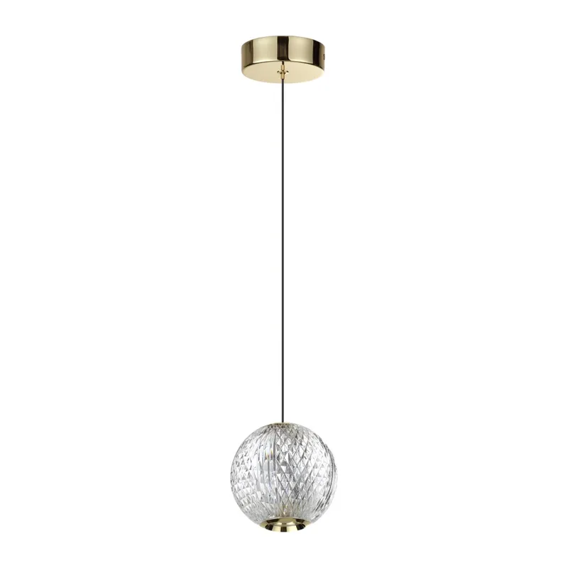 5008/5LA L-VISION ODL24 567 золотой/металл/акрил Подвес LED 5W 4000K 390лм CRYSTAL 5