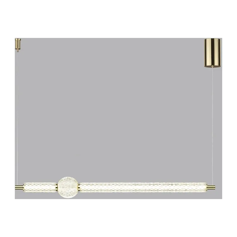 5008/28L L-VISION ODL24 571 золотой/металл/акрил Подвес LED 28W 4000K 2340лм CRYSTAL 2